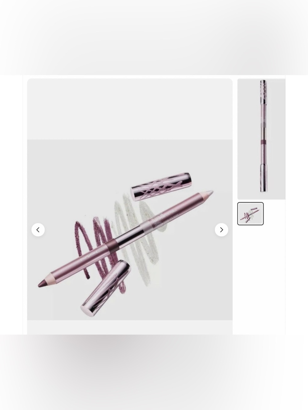 MAC Holiday Frosted Firework Dual Eyeliner Pencil Short Fuse B Cool